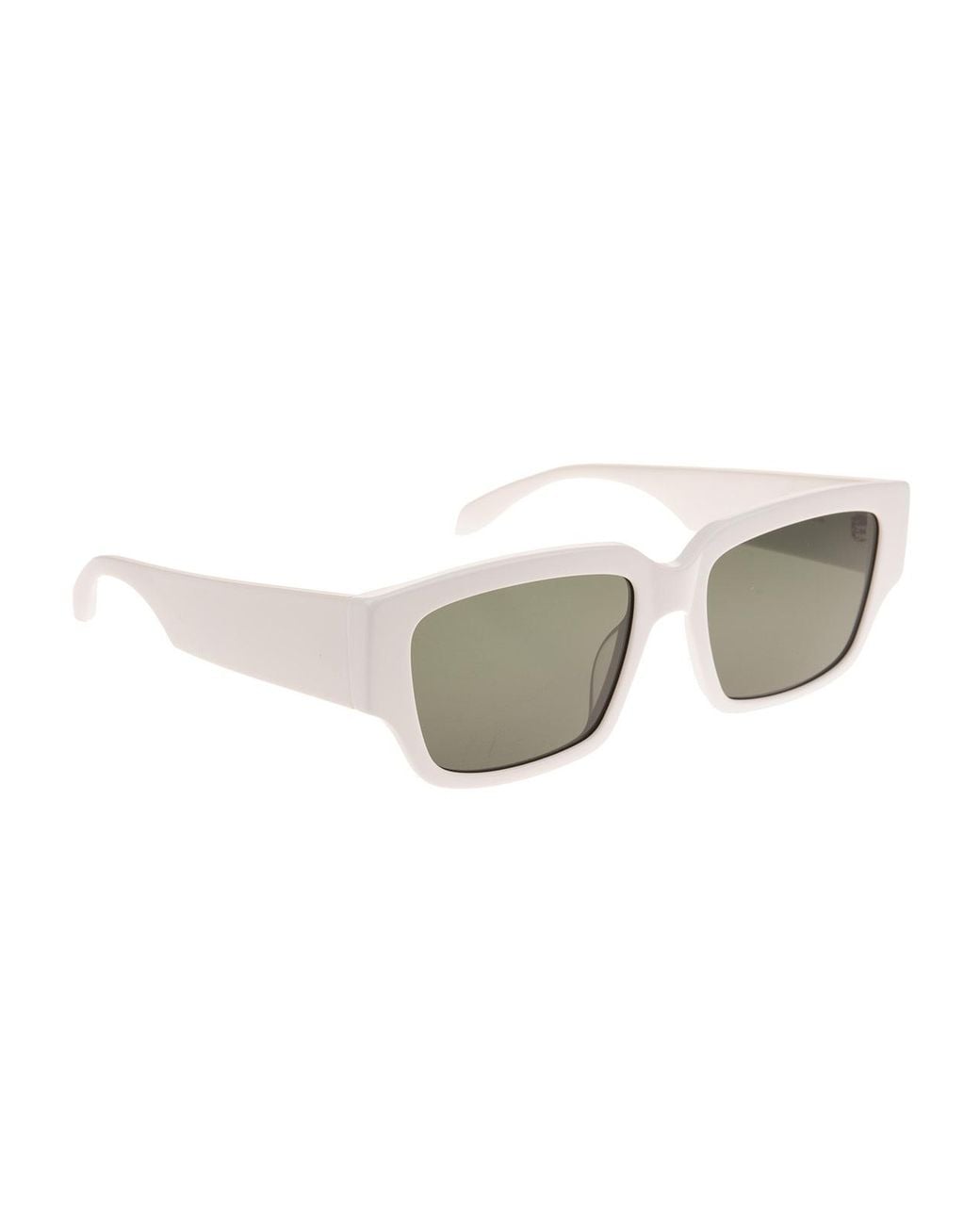 McQueen Multicolor Logo-Arm Rectangle-Frame Sunglasses