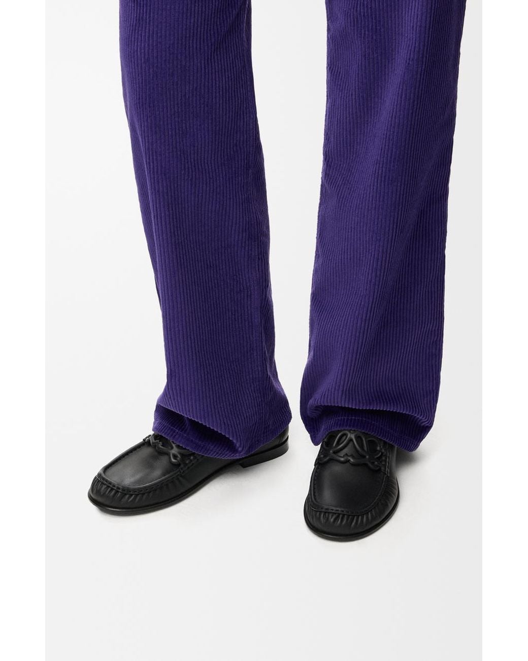 Loewe Black Double L Loafer