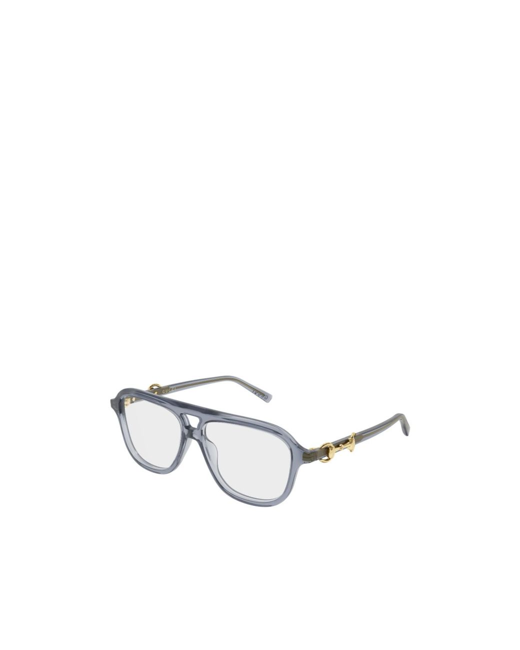 Gucci White Aviator Eyeglasses