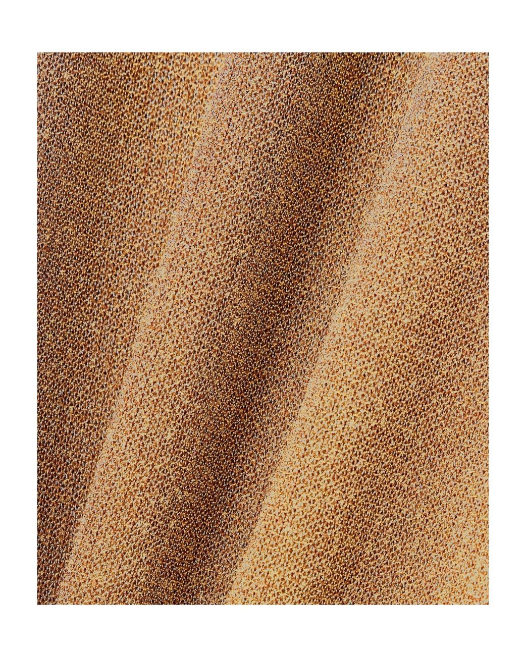 Altuzarra Natural Mitzi Metallic Knitted Turtleneck Midi Dress