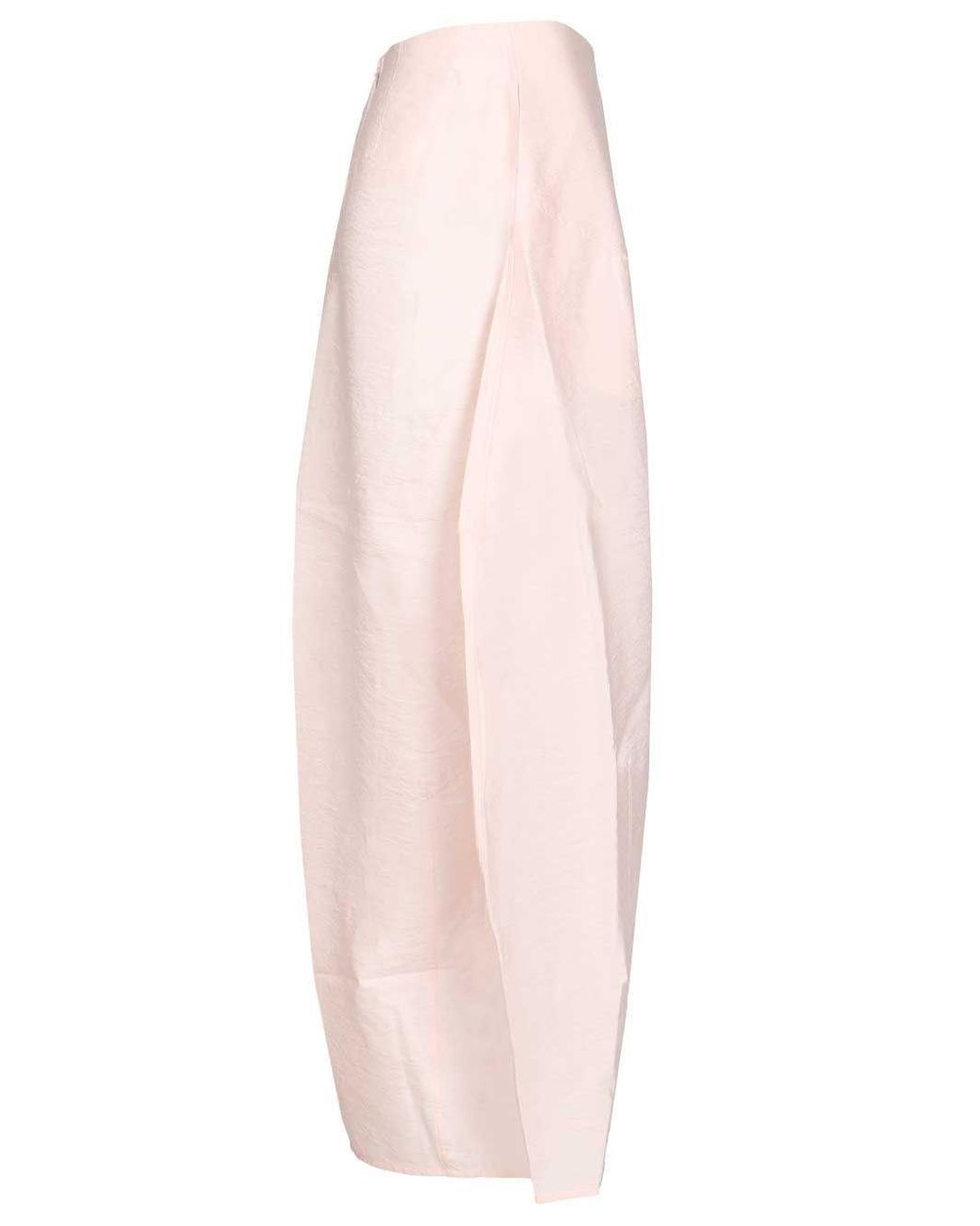 Totême Pink Parachute Silk Blend Skirt