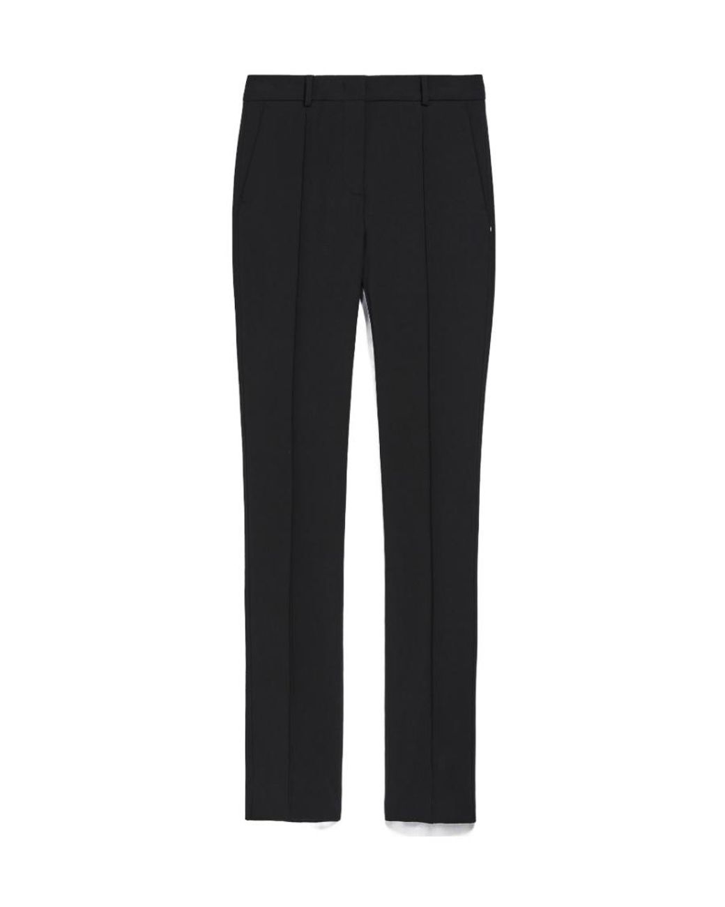 Sportmax Black Straight Leg Tailored Pants
