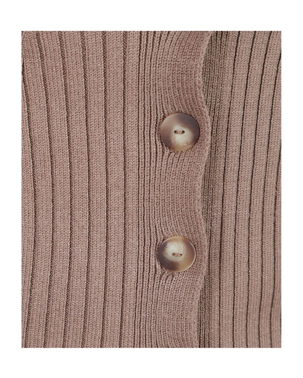Dondup Brown V-Neck Knitted Cardigan