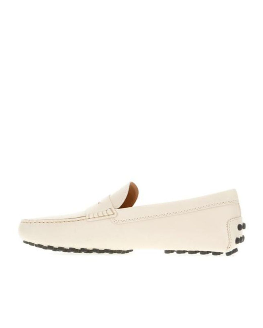 Tod's Natural Logo Embossed Penny Loafers for men