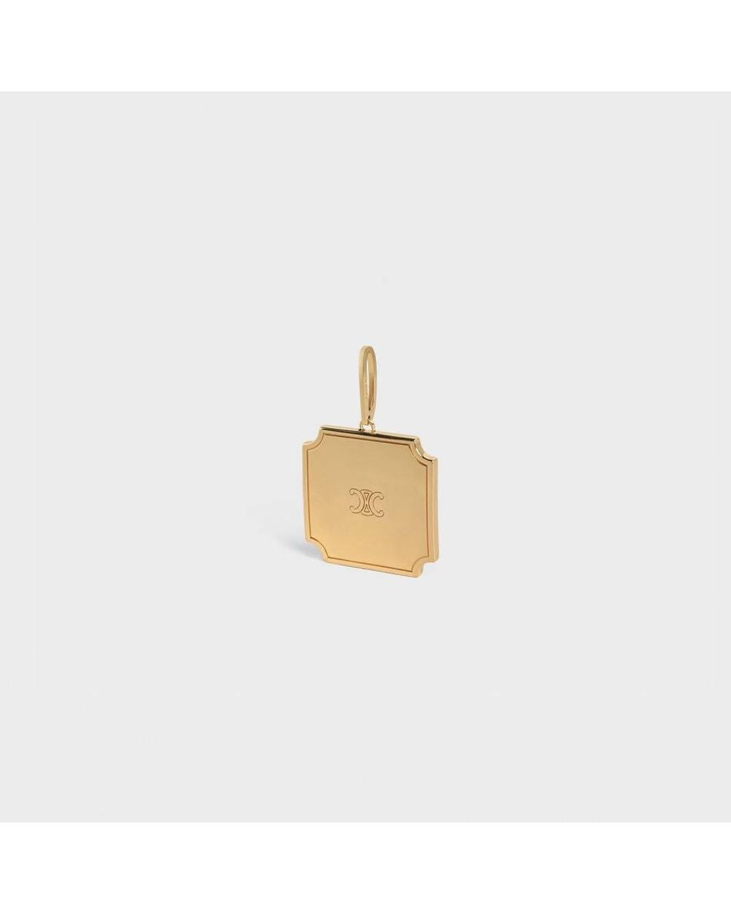Céline Natural Separables Triomphe Plate Pendant