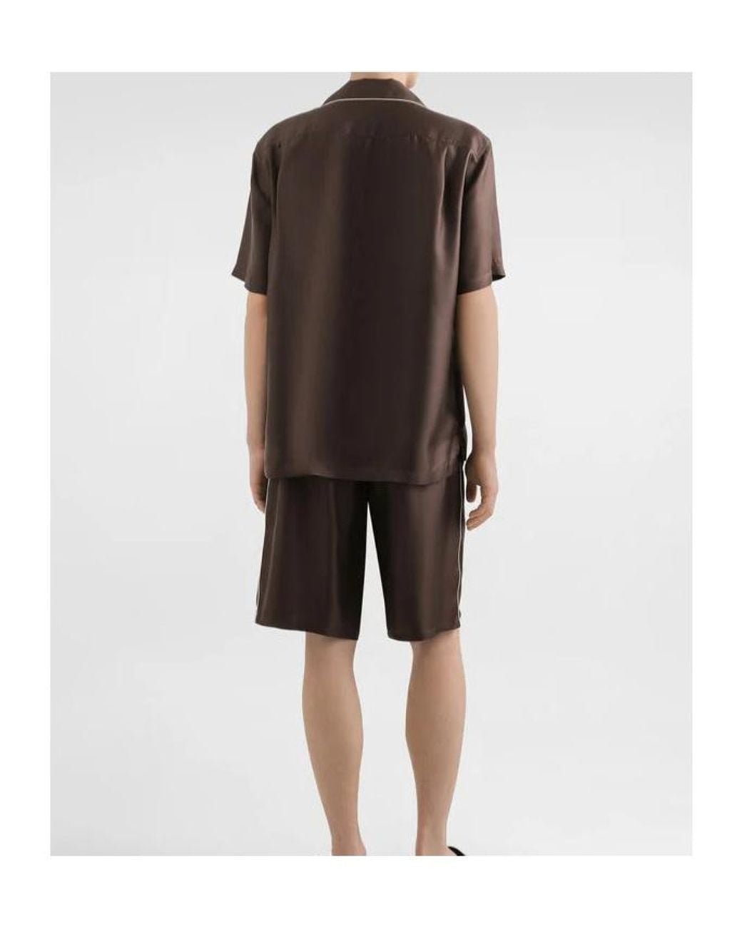Dolce & Gabbana Black Drawstring-Waist Shorts for men