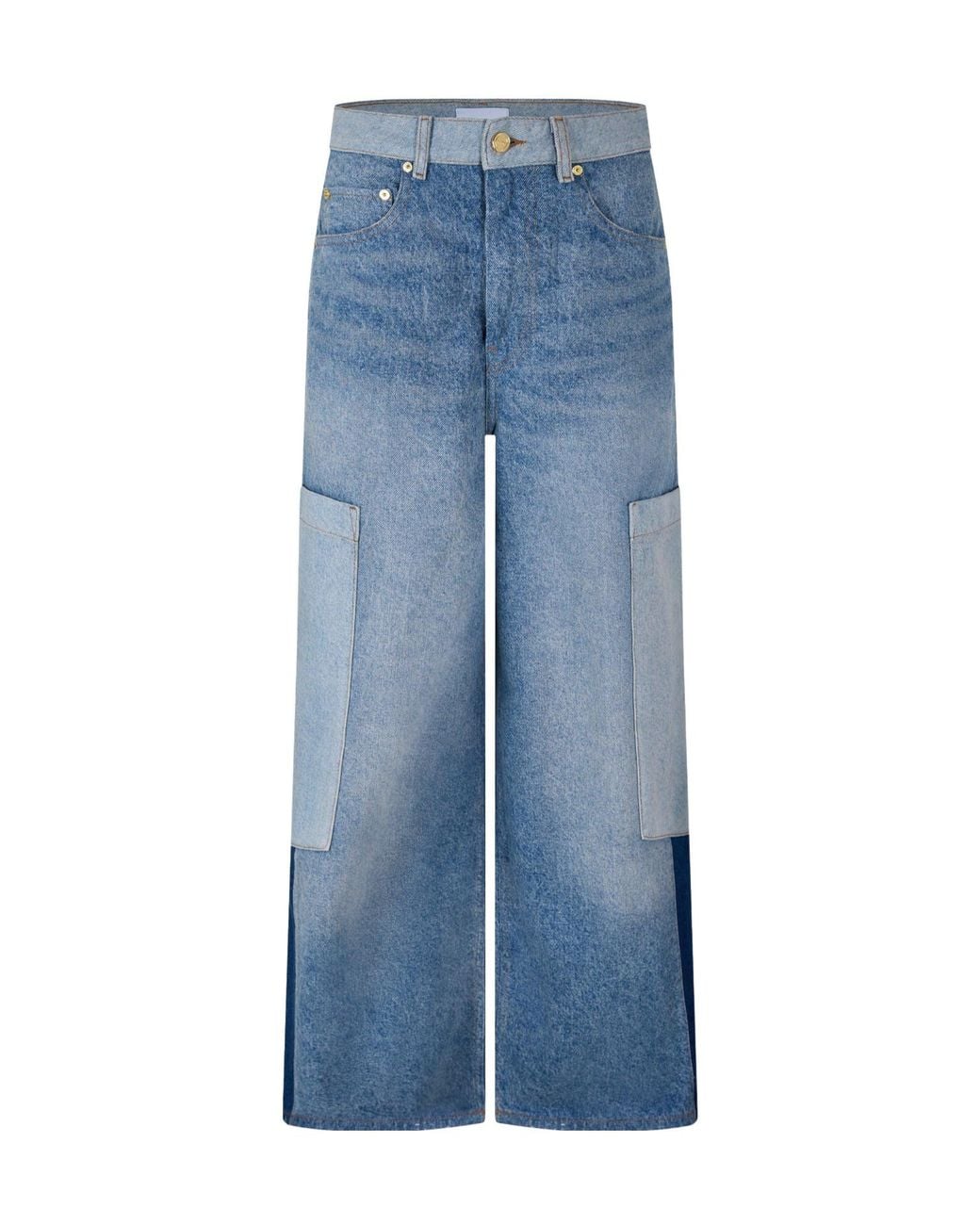 Ganni Blue Versatile Loose-Fit Jeans