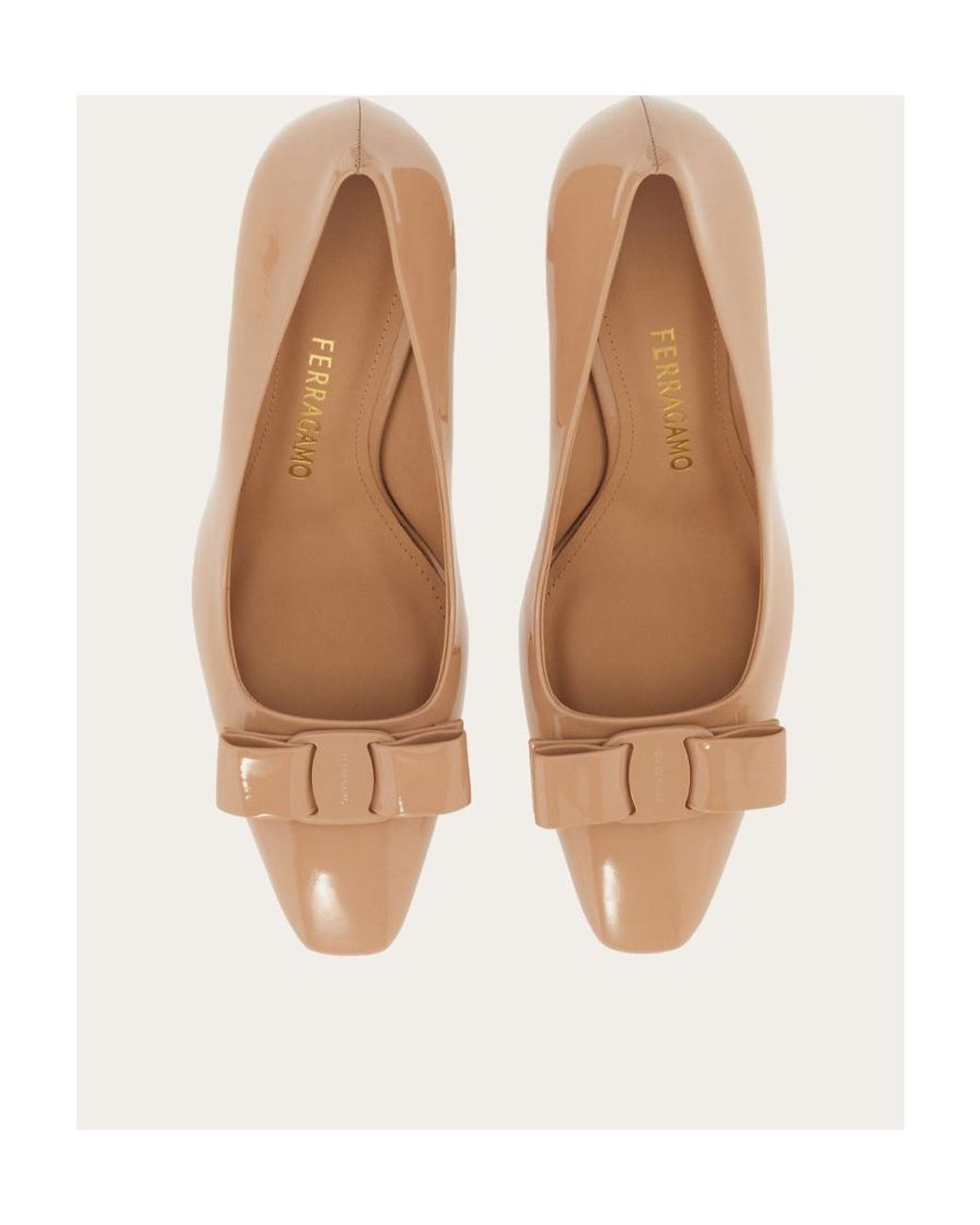 Ferragamo White Square-Headed High Heels