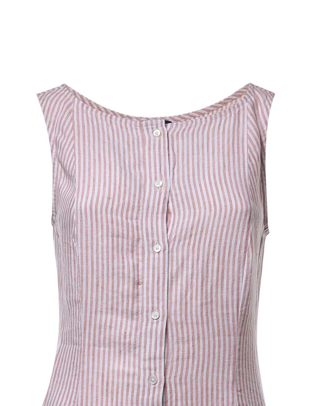 Polo Ralph Lauren Purple Striped Linen Dress