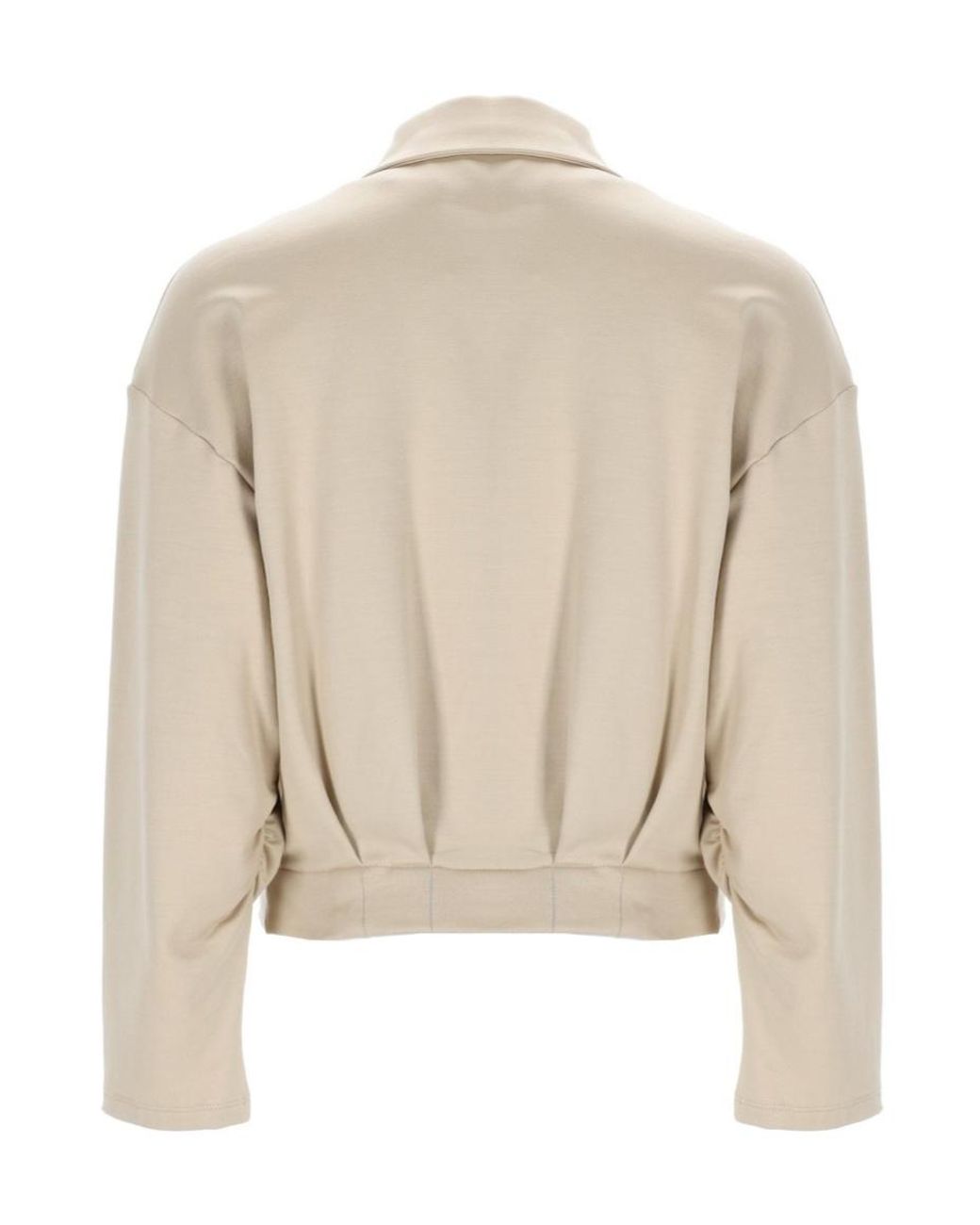 Max Mara Natural Collared Zip-Up Jacket
