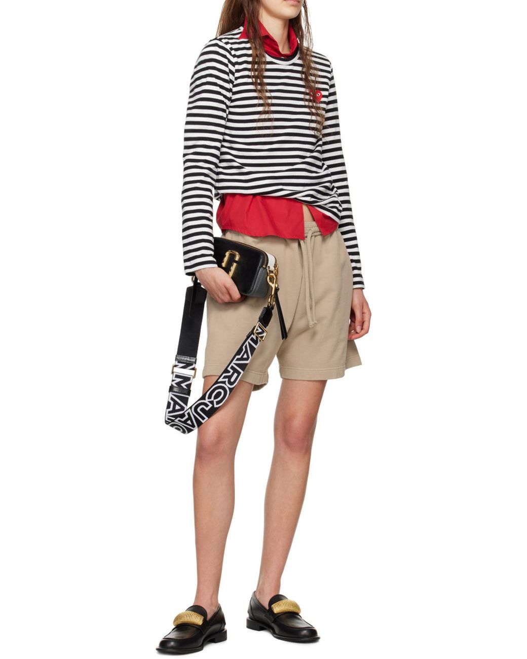 Marc Jacobs Black The Snapshot Logo Plaque Crossbody Bag