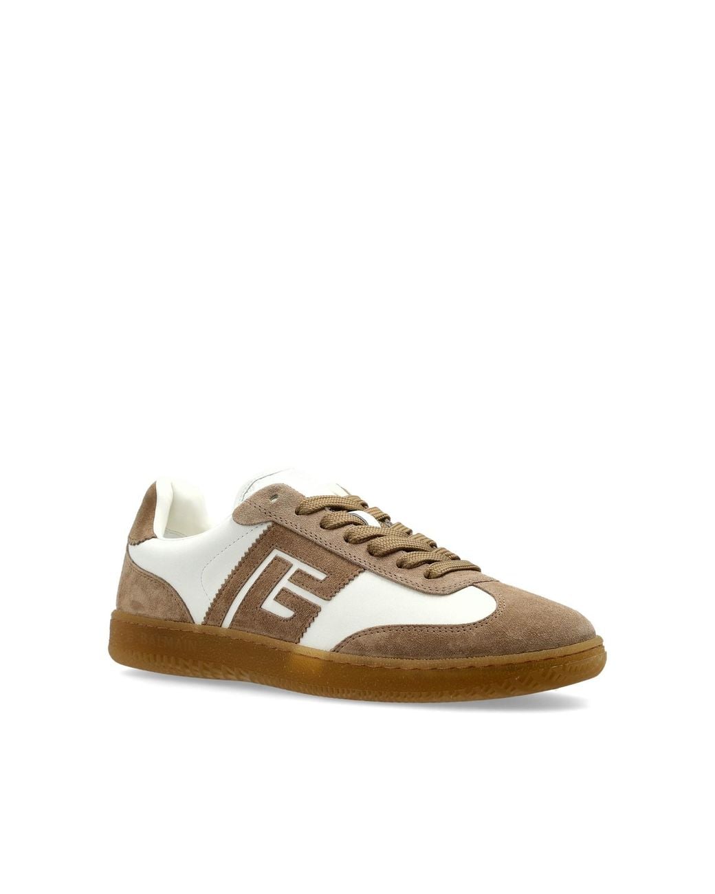 Balmain Brown Swan Sneakers