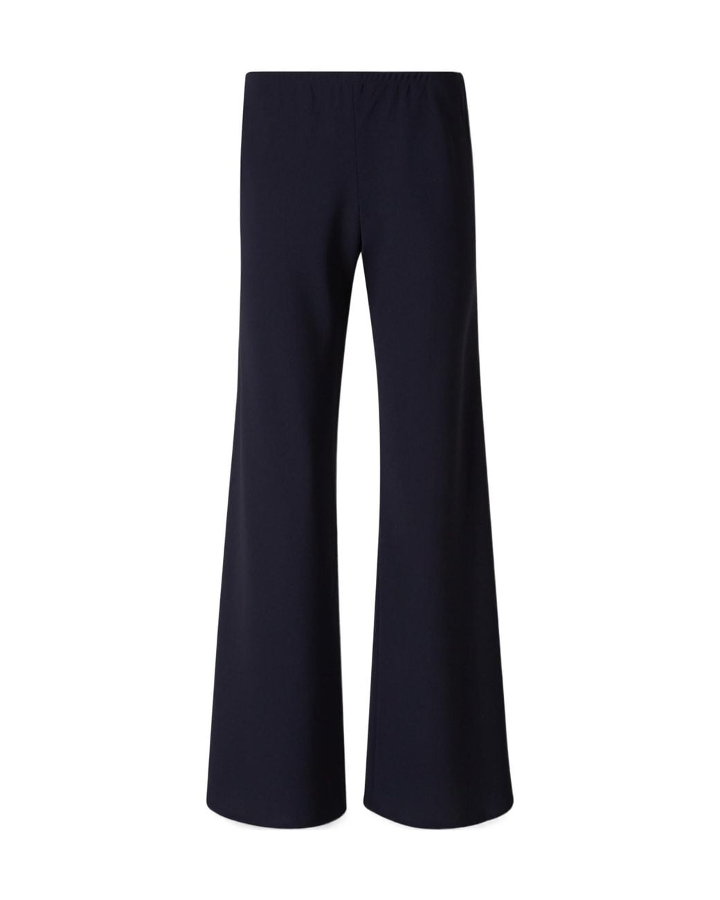 Nili Lotan Blue Wide-Leg Straight-Cut Trousers