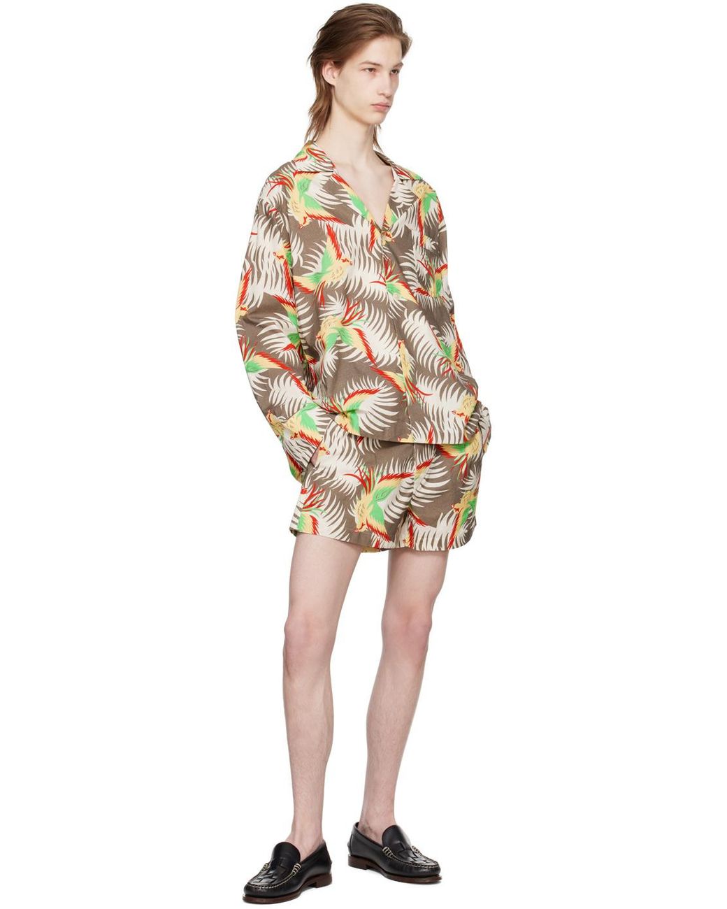 Bode Multicolor Motif-Print Cotton Shirt