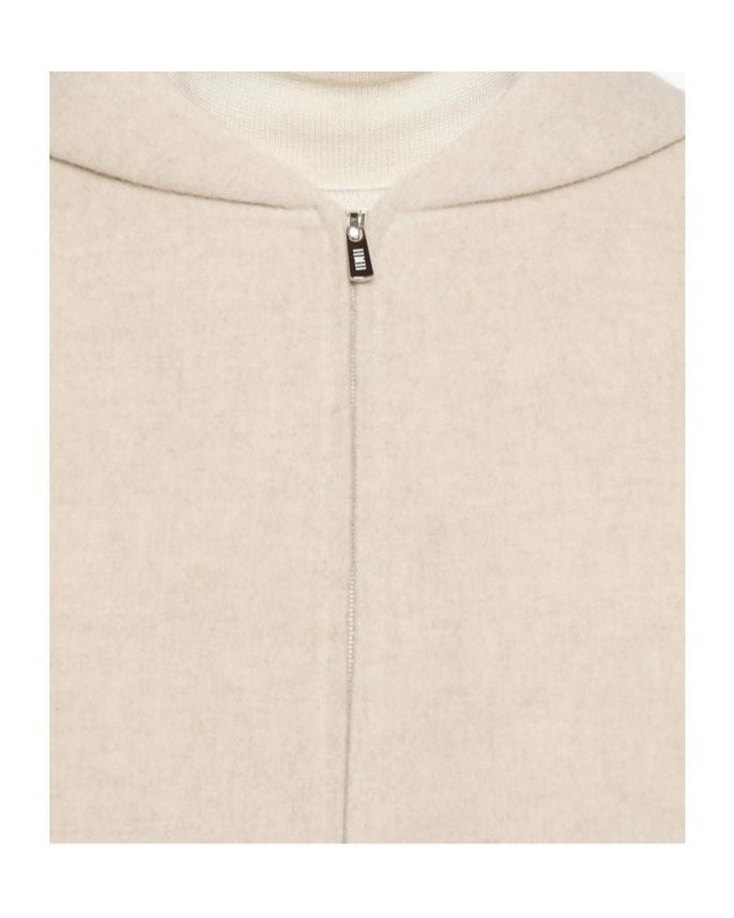 Fedeli Natural Hooded Zip-Front Jacket for men