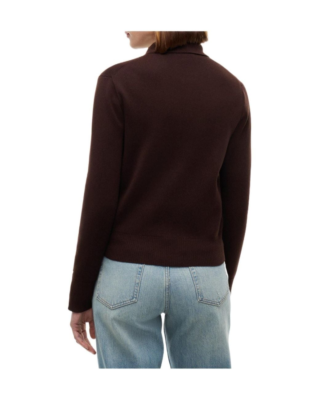 Tommy Hilfiger Brown Zipup Knit Jacket