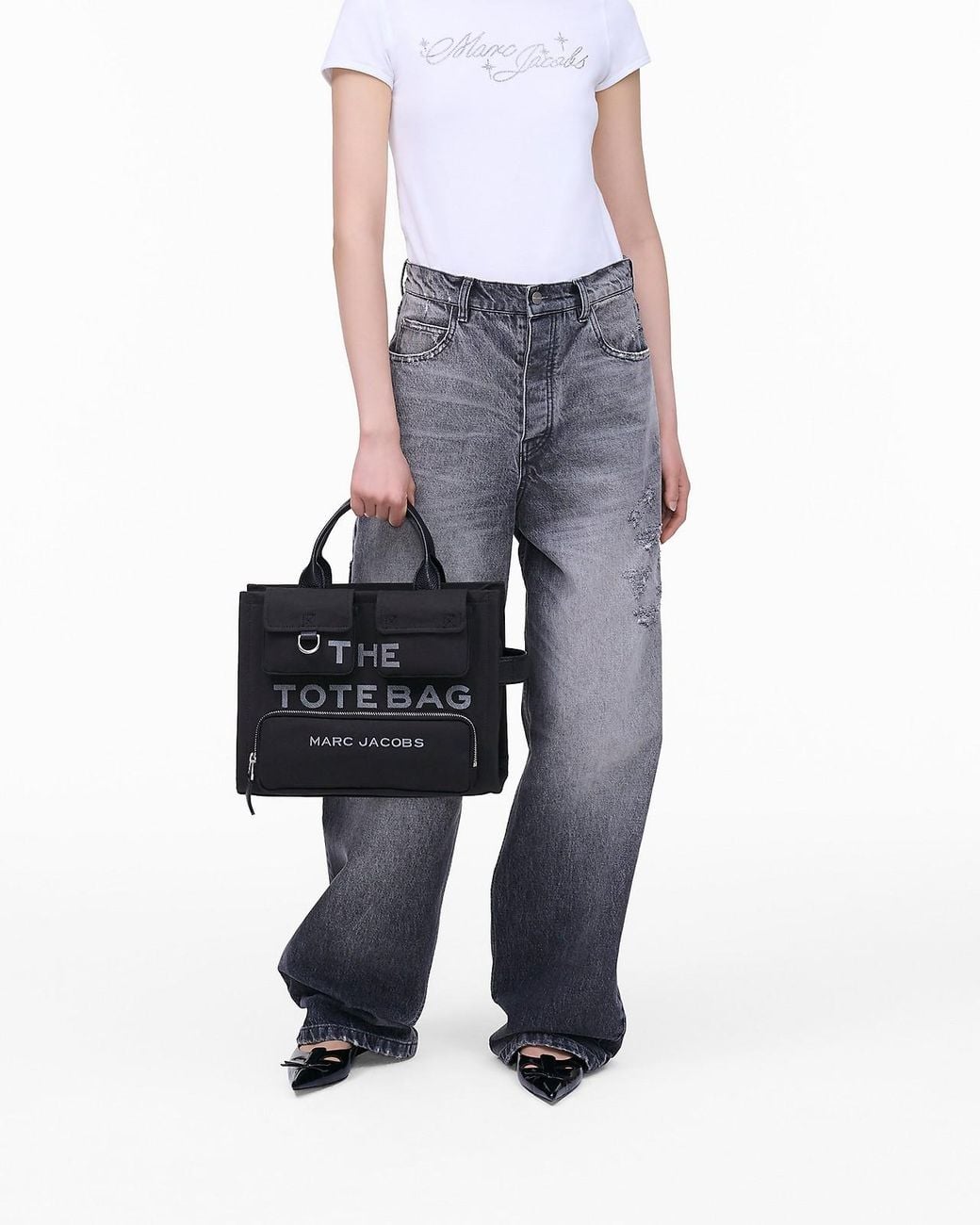 Marc Jacobs Black The Cargo Medium Tote Bag