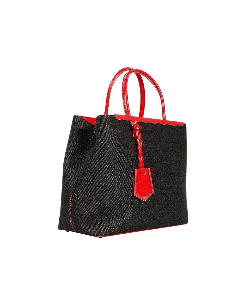 Fendi Red Logo Handbag
