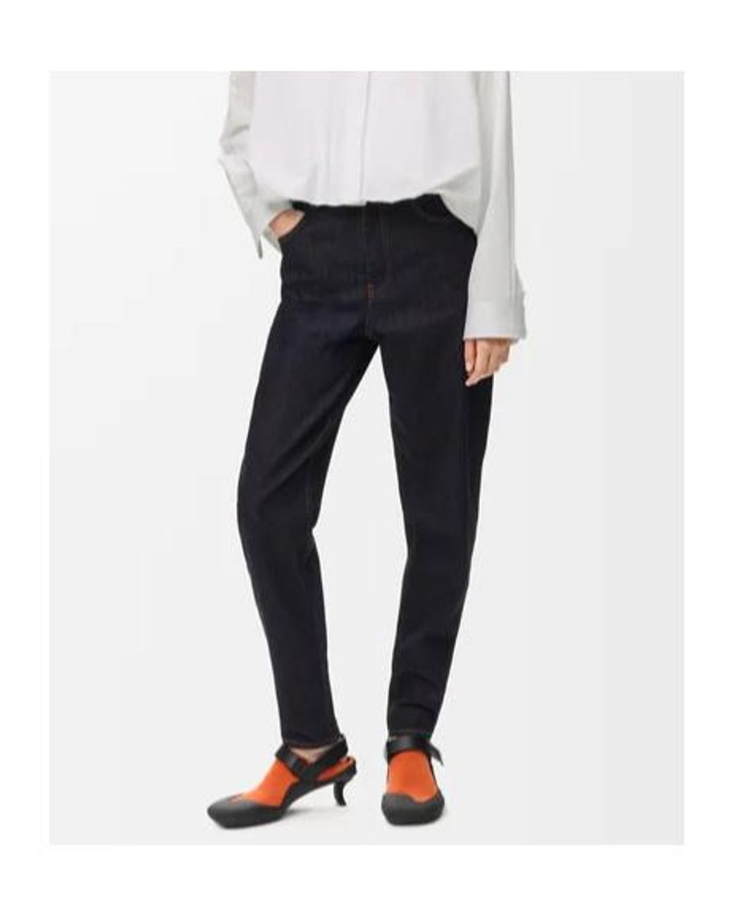 Loewe Blue Anagram-Embroidered Slim-Fit Jeans
