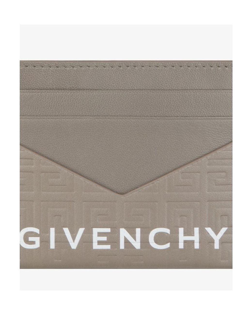Givenchy Gray G Cut Card Holder