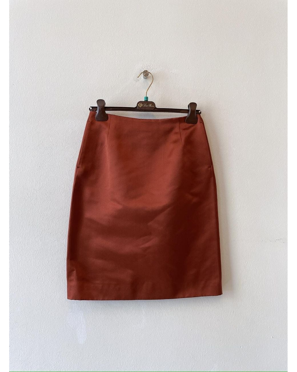 Loro Piana Orange Silvia Skirt