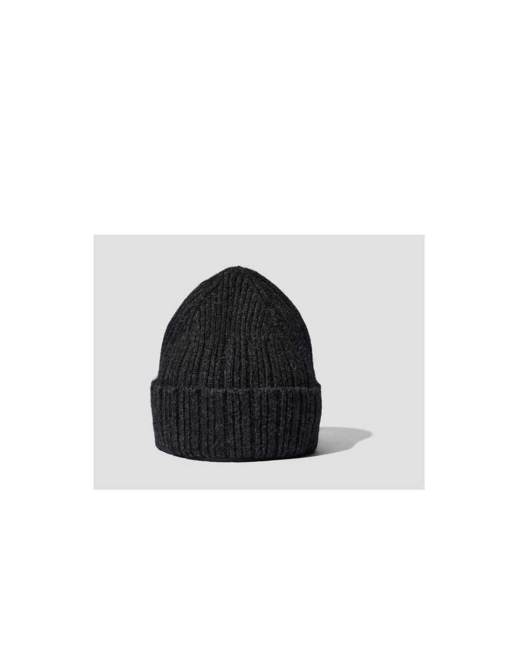 Drake's Black Flanged Hat for men