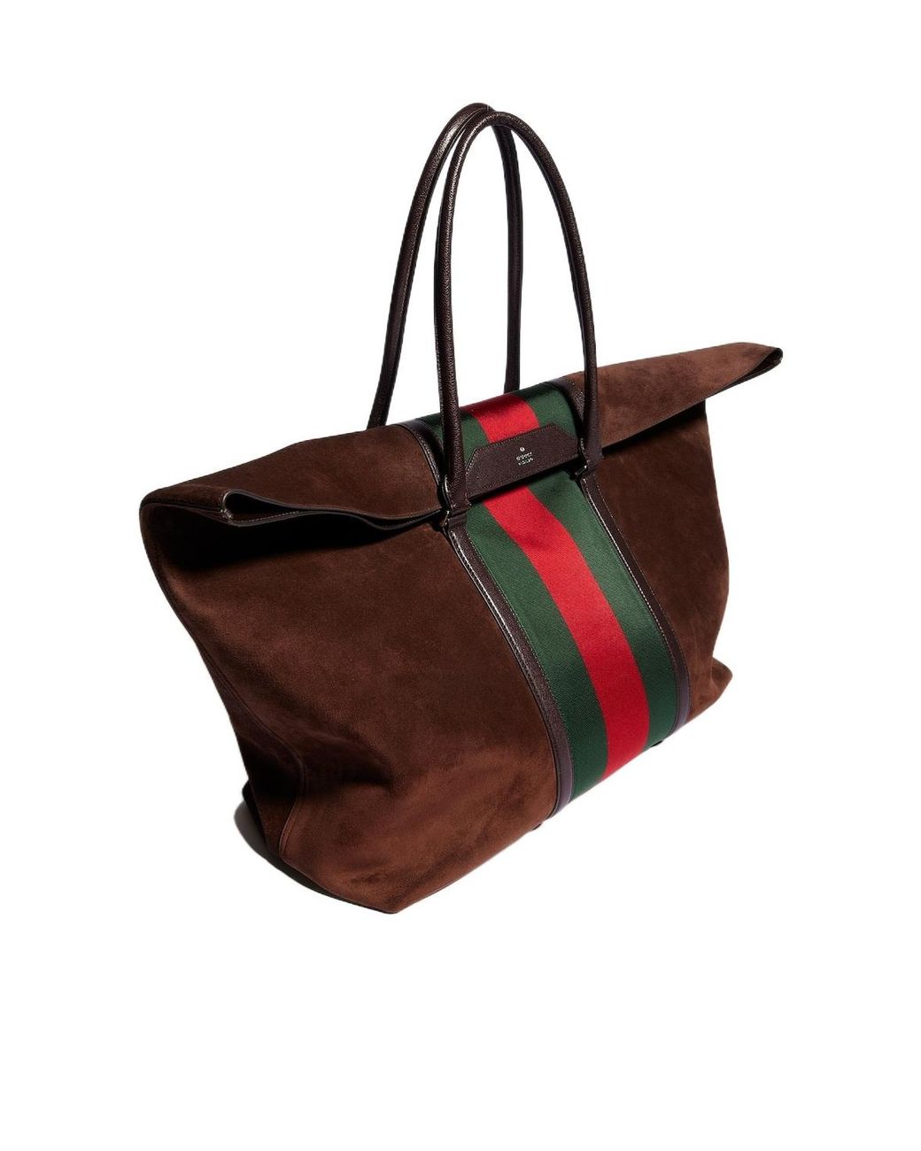 Gucci Red Medium Duffle Bag With Web for men