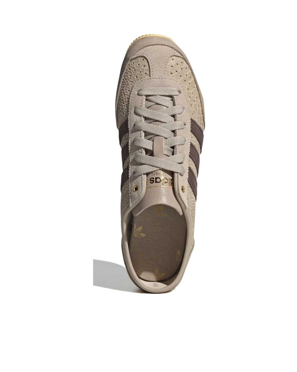 Adidas Originals Brown Japan Decon 3-Stripes Lace-Up Sneakers for men