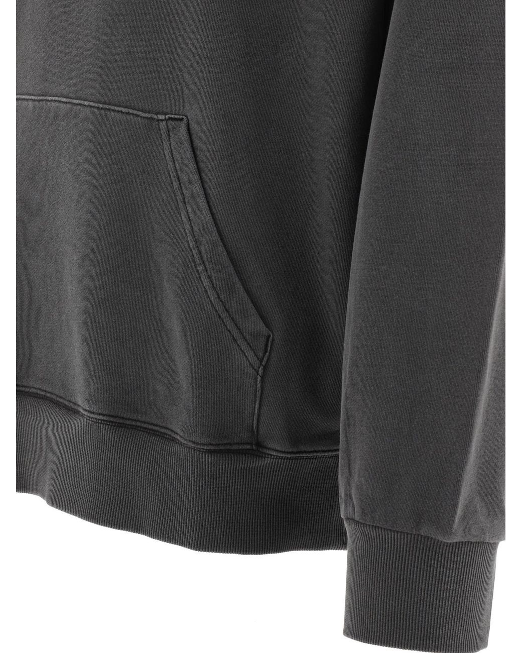 Carhartt Gray Long-Sleeved Hooded Hoodie for men