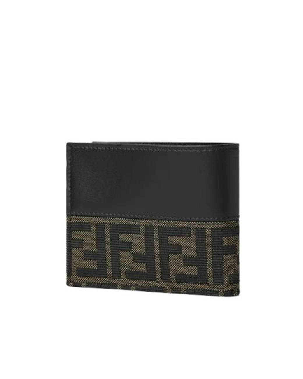 Fendi Black Vit Grace Bi-Fold Wallet for men