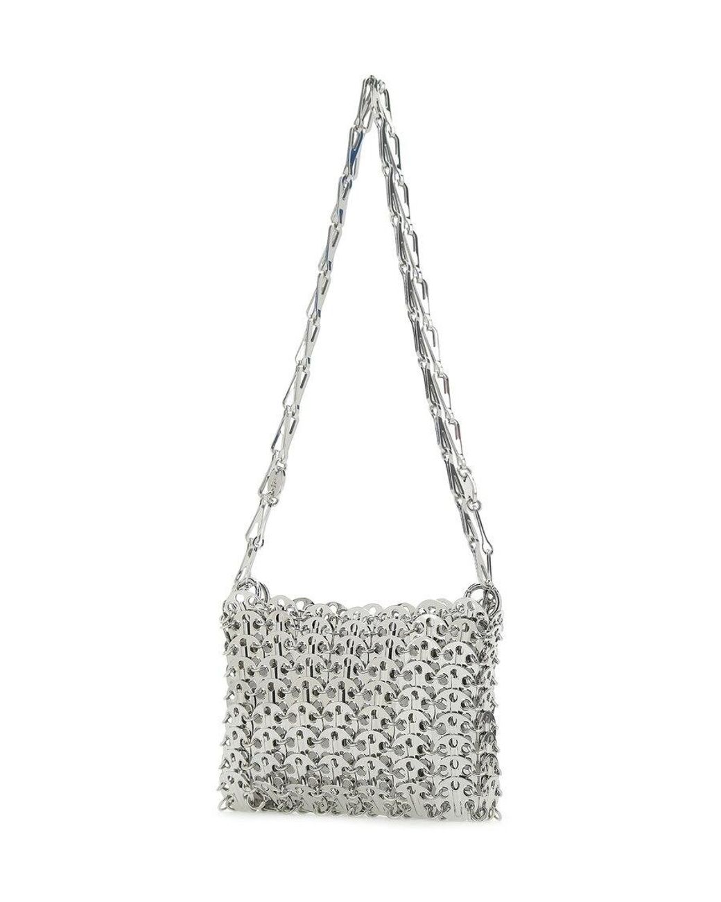 Rabanne White Rabanne Iconic 1969 Nano Shoulder Bag