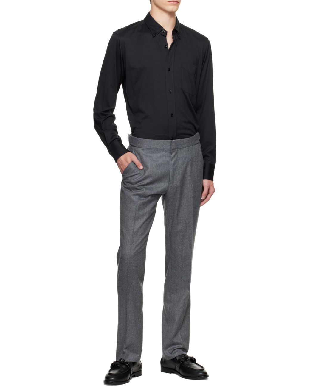 Tom Ford Blue Long Sleeved Buttoned Shirt for men