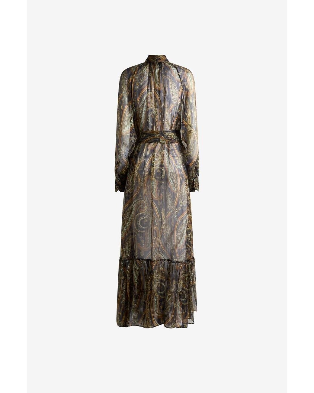Etro Natural Long-Sleeved Dress