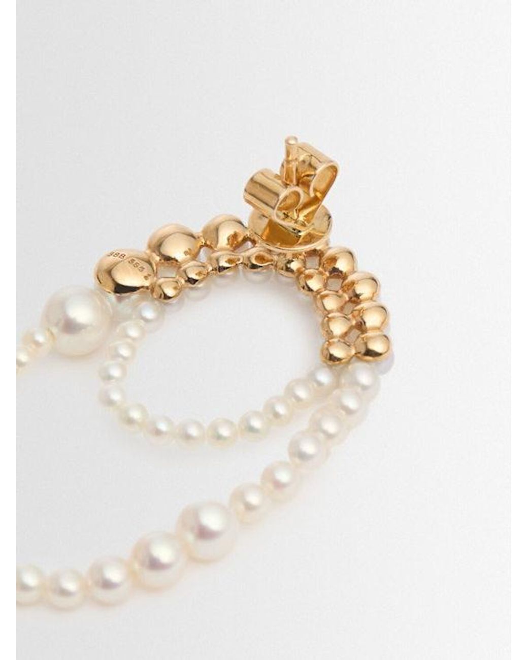 Sophie Bille Brahe White Embrassee Pearl Single Earring