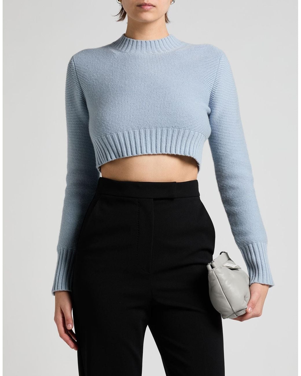 Max Mara Black Solid Color Flared Pants