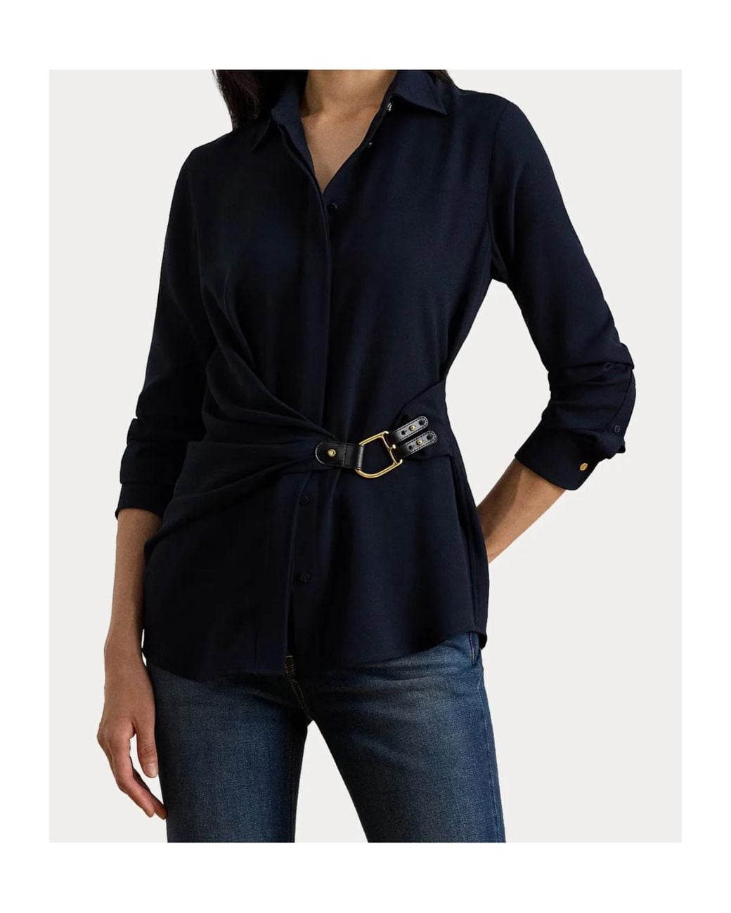Ralph Lauren Blue Tie Shirt