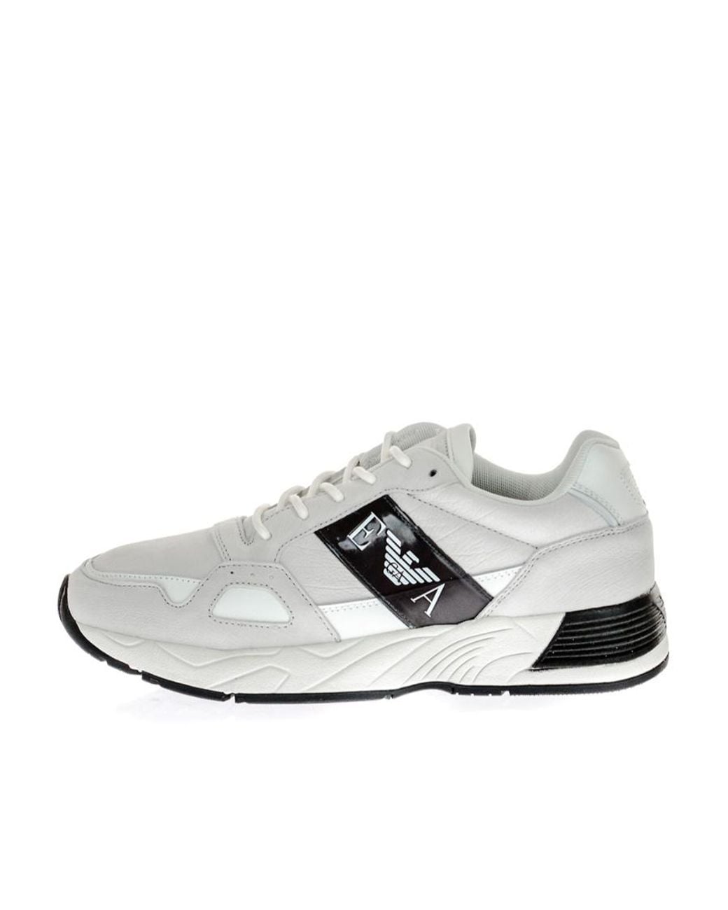 Emporio Armani White Logo Sports Shoes for men