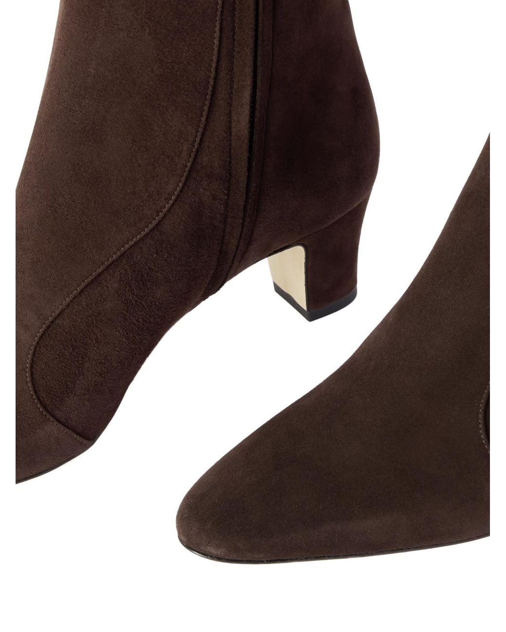 Manolo Blahnik Brown Suede Ankle Boots
