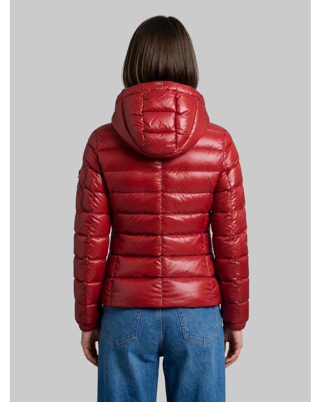 Herno Red Glossy Down Jacket