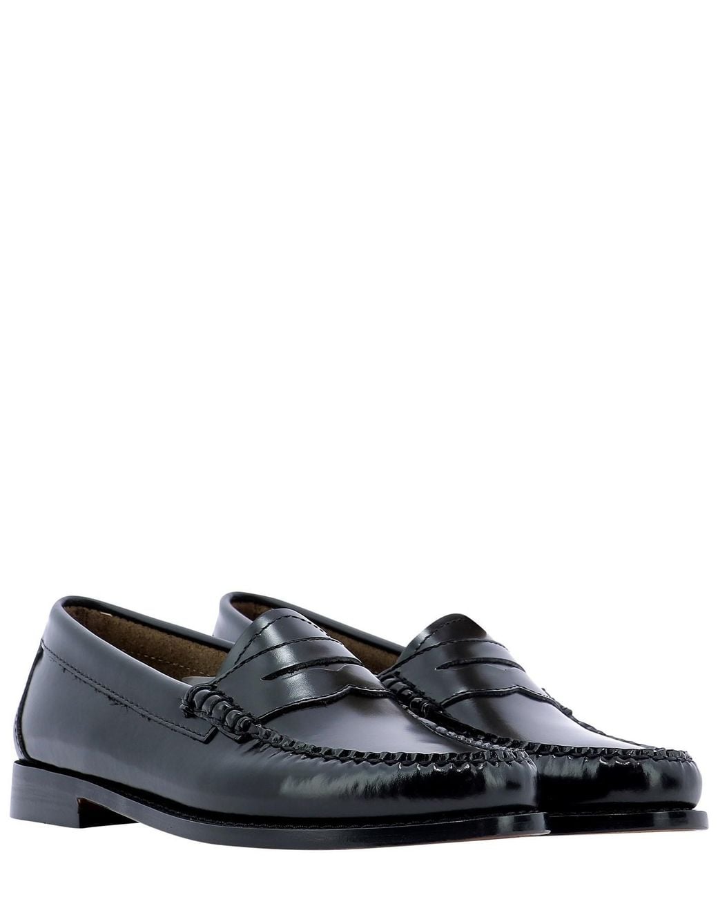G.H.BASS Black Penny Bar Loafers