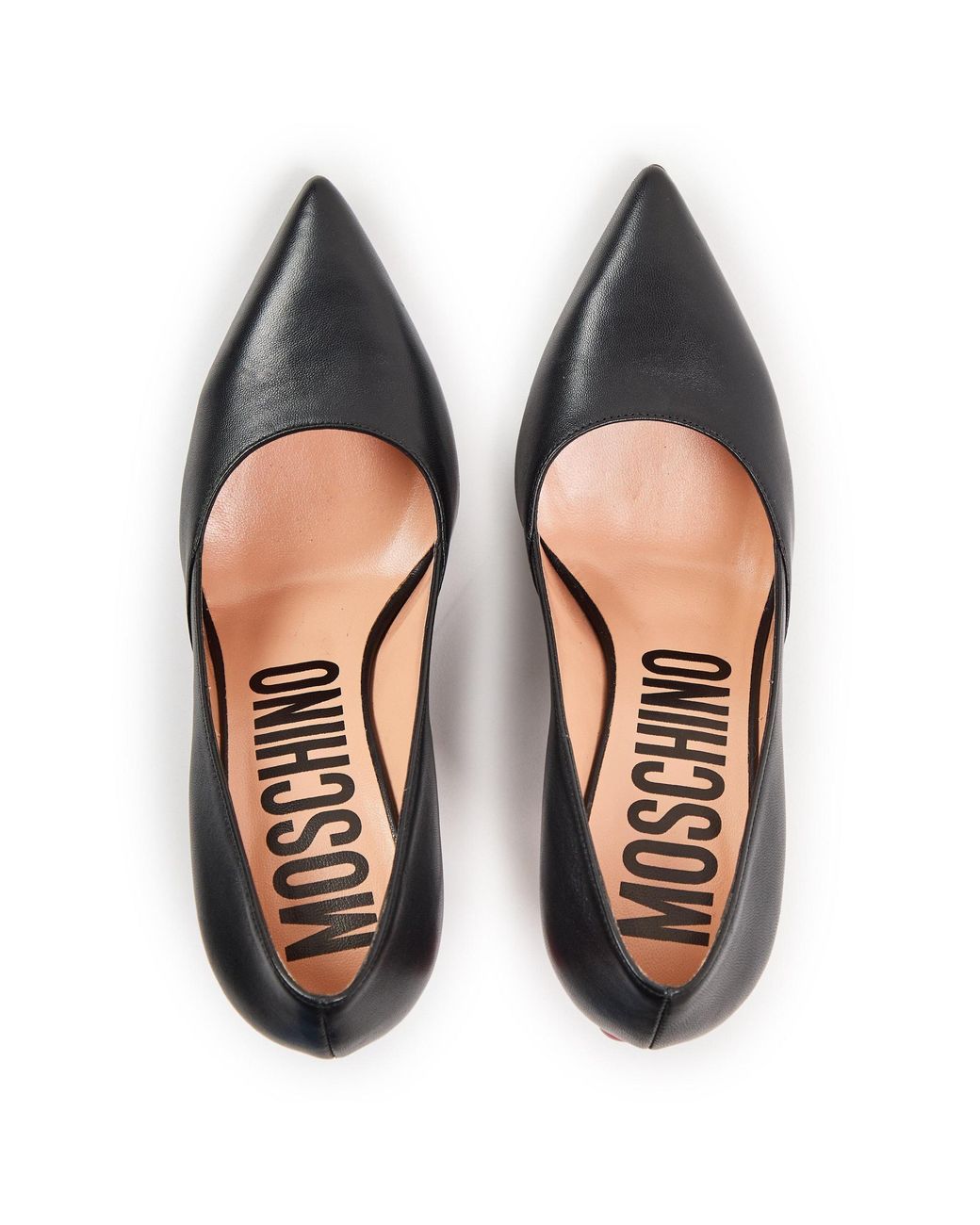 Moschino White Low-Cut Stiletto Heels