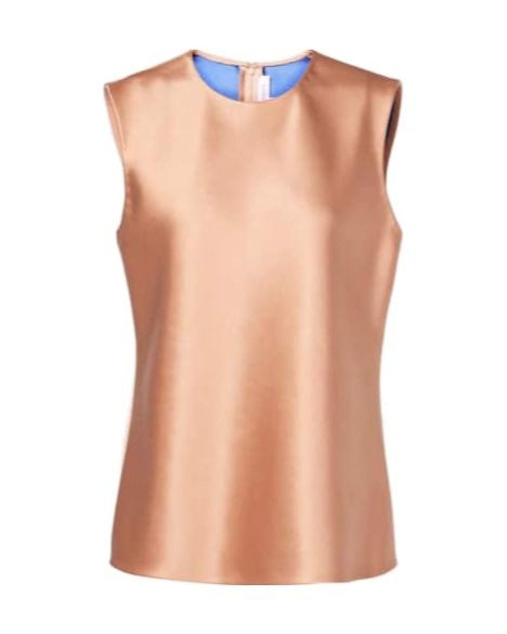 Carolina Herrera Pink Satin Top