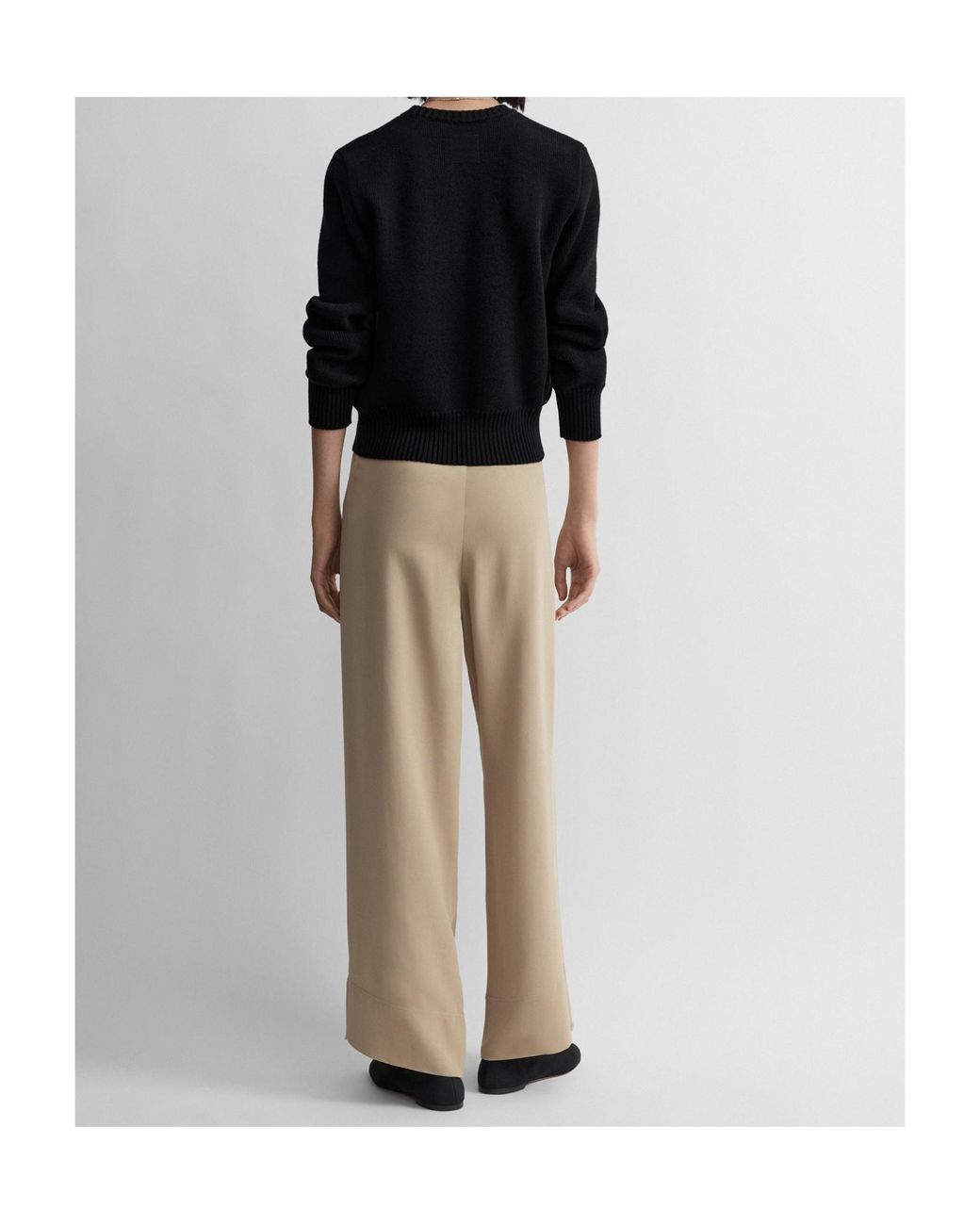 Totême Natural Elastic-Waist Casual Trousers