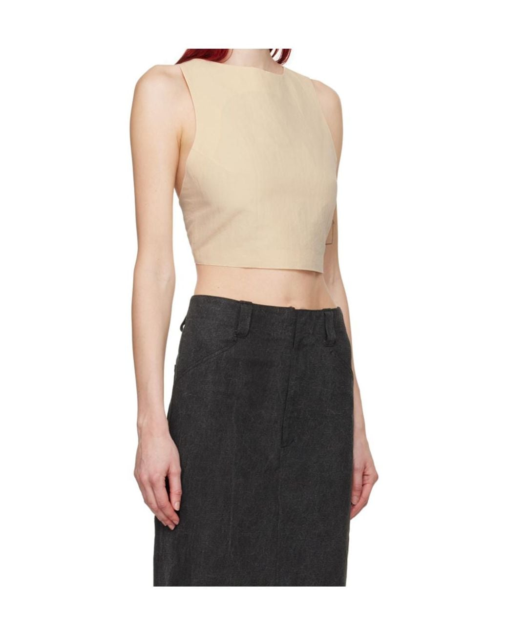 Auralee Black Weather Crew Neck Top