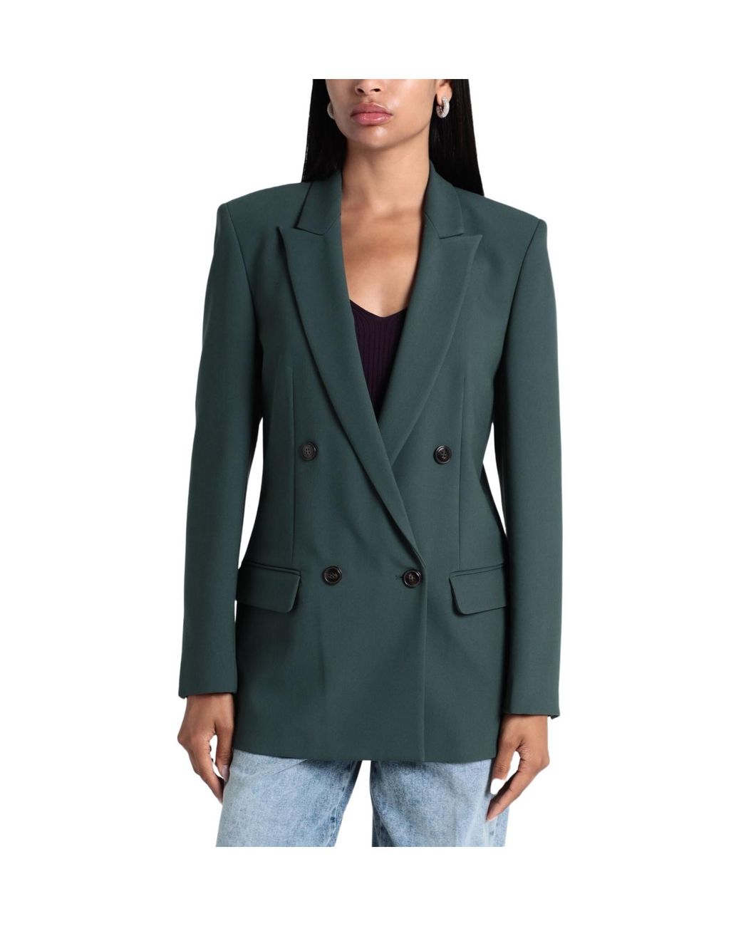 MAX&Co. Green Solid Color Double- Suit
