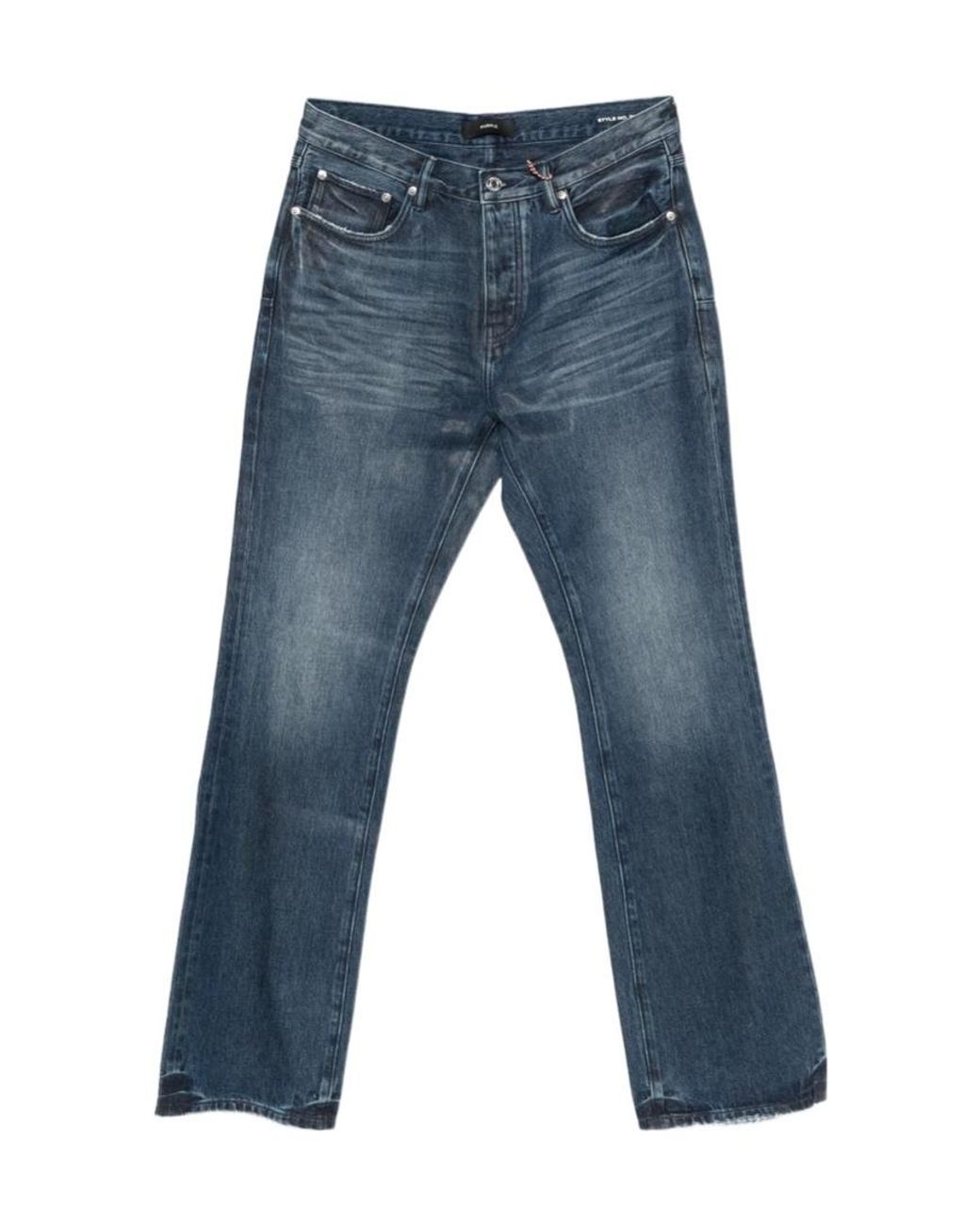 Purple Brand Blue Belt Loop Jeans for men