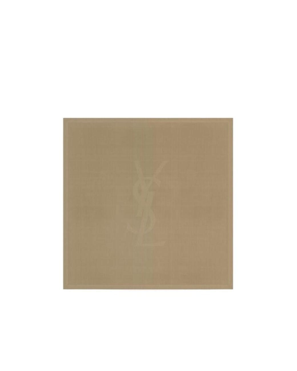 Saint Laurent Natural Cassandre Square Scarf