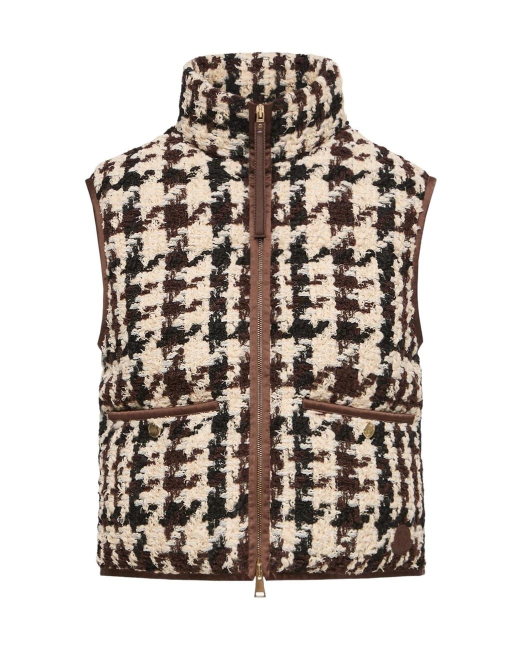 Moncler Black Emotionnalite Tweed Down Vest