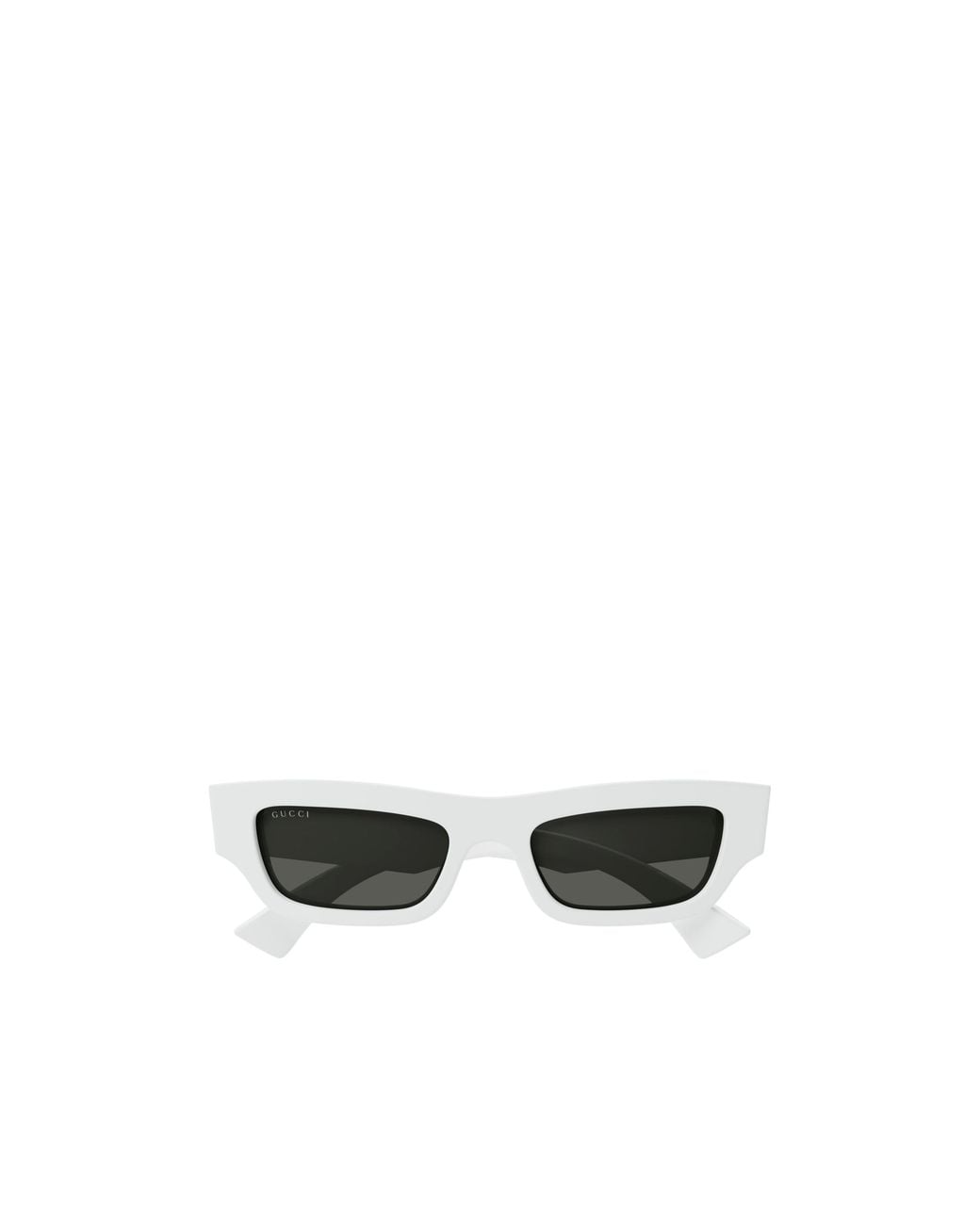 Gucci White Eyewear Rectangle Frame Sunglasses for men