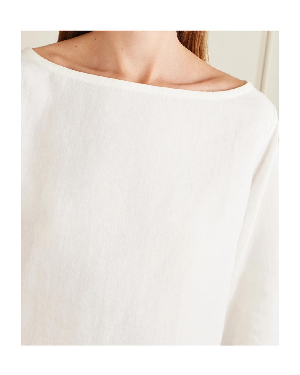 The Row White Regular Solid Top